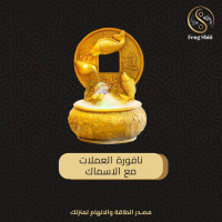 نافورة العملات مع الاسماك 